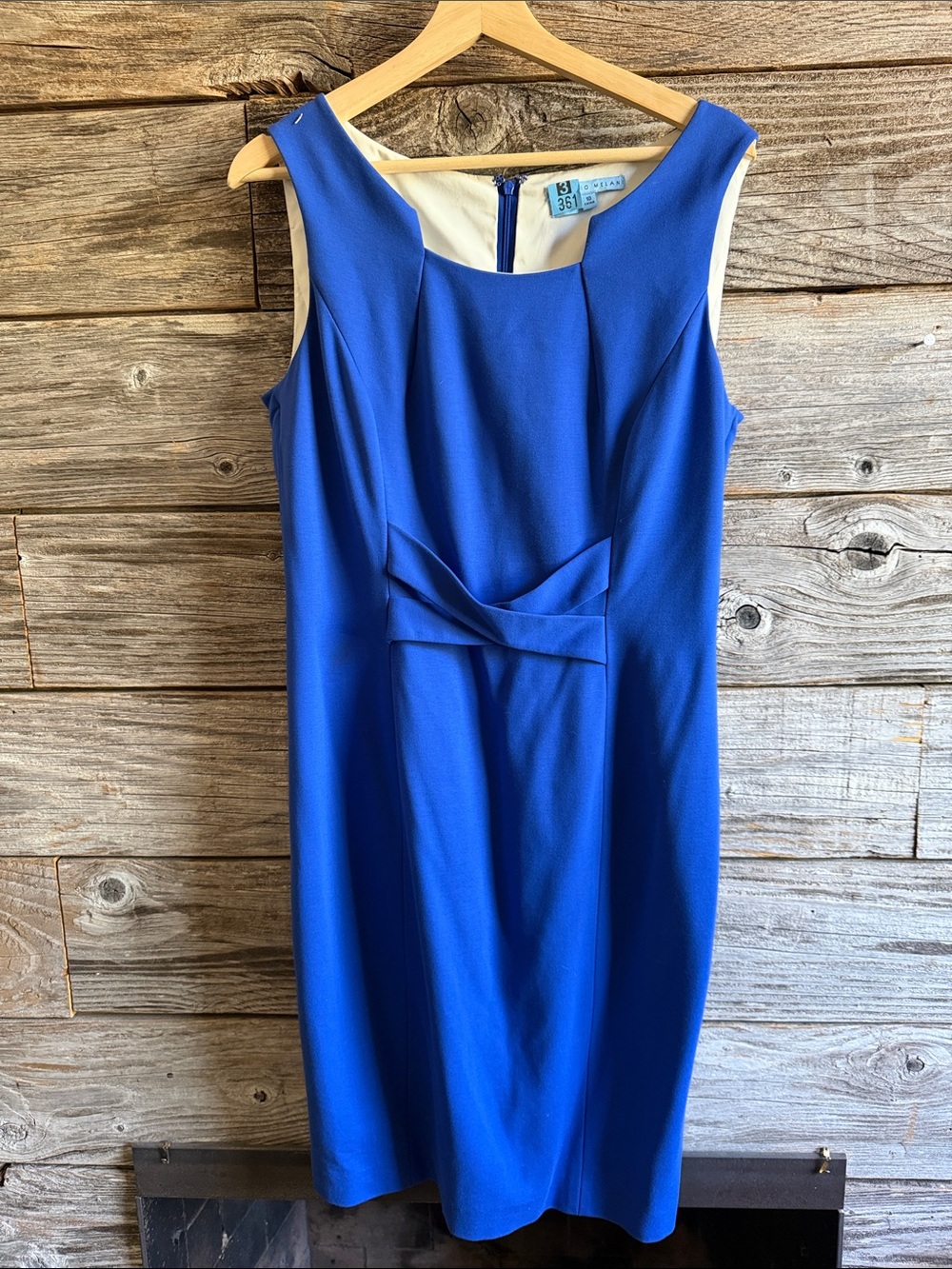ANTONIO MELANI Royal Blue Sleeveless Sheath Dress